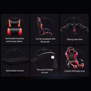 Chaise <span class=keywords><strong>de</strong></span> Gaming Pc <span class=keywords><strong>de</strong></span> course <span class=keywords><strong>inclinable</strong></span> en cuir, <span class=keywords><strong>fauteuil</strong></span> <span class=keywords><strong>de</strong></span> Gamer <span class=keywords><strong>avec</strong></span> <span class=keywords><strong>repose</strong></span>-pieds, bon marché, pour ordinateur fixe - Product Image 6