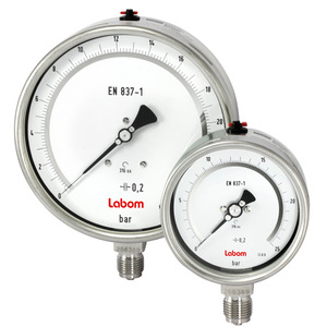 Manomètre à diaphragme Labom Ba2 16 bars en acier inoxydable pour l'industrie chimique - Product Image 4