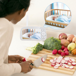 Nhà Máy ODM OEM Không Dây Pan Nghiêng Xoay Tự Động Đêm Vison Hai Cách Âm Thanh 5.5 Inch 720P 1080P Video Baby Monitor Với Màn Hình - Product Image 2