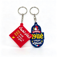 Porte-clés en PVC écologiques personnalisés avec logo, imperméables, flexibles, personnages d'anime, cadeau d'entreprise, impression par transfert thermique