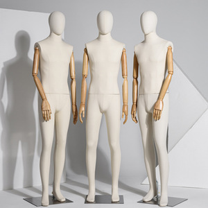 Maniquí masculino Tela Vestido Forma Mano de madera Ventana Exhibición Maniquí de lujo Exhibición - Product Image 3