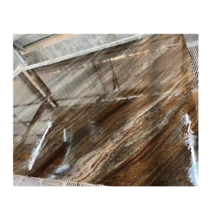 Losas de Granito Marrón Quicksand de Diseño Moderno, Fabricadas en China, Acabado Pulido Tipo Cuero, Duraderas, para Aplicaciones en Encimeras - Product Image 1
