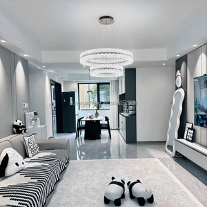 Lámpara de Araña Moderna para Sala de Estar, Estilo Medio Oriente, 50+80cm, Diseño Único de Doble Anillo, 200W, Iluminación Ultrabrillante, 2026 - Product Image 4