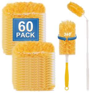 Adapté avec les recharges <span class=keywords><strong>Swiffer</strong></span> Duster Plumeaux microfibres extensibles jetables robustes pour le nettoyage à domicile - Product Image 1