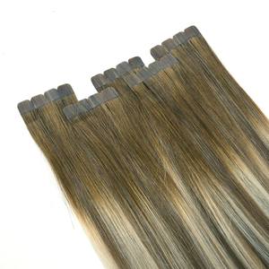K.S WIGS Cheveux humains Remy chinois 100% doux et naturels, mélange sans couture, volume glamour pour le coiffage quotidien, extensions de cheveux mini-tape - Product Image 6