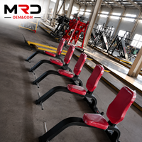 Banco de Gimnasio Multifuncional Ajustable de Alta Calidad Comercial para Fitness con Soporte de Acero para Piernas y Ejercicios de Abdominales