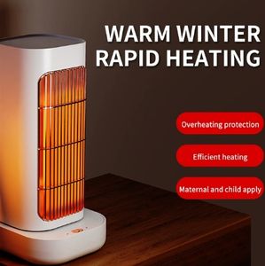 Ventilateur chauffant électrique de bureau pour la maison, ventilateur de chauffage rapide PTC, 2 vitesses, silencieux, chauffage d'hiver, souffleur d'air chaud, chauffe-mains et -pieds portable - Product Image 2