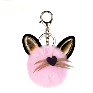 Portachiavi con puffball in vero Poms - Product Image 4