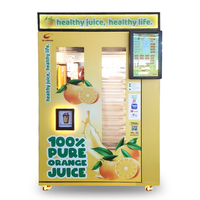 Máquina Expendedora de Jugo de Naranja y Limón Recién Exprimido, Totalmente Automática, con Enfriamiento por Compresor, Capacidad de 150-200, Diseño Personalizable