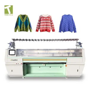 TWH nuovo prodotto di alta qualità maglione completamente formato jacquard macchina per maglieria piatta