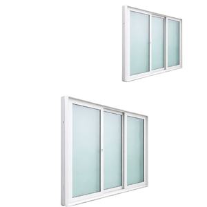 หน้าต่างบานเลื่อน uPVC Hoffen Plus ขนาด 180x110 ซม. กรอบสีขาว พร้อมมุ้งลวด กระจกบานเลื่อน กันเสียง กันน้ำ จากประเทศไทย - Product Image 1