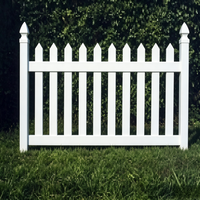 Clôture de jardin classique en PVC blanc Fentech - Sécurité domestique, intimité, clôture extérieure rétractable