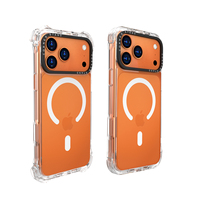 Le modèle d'aspiration magnétique transparent met en évidence l'étui de protection transparent de conception originale pour iPhone 13 14 15 16 17Pro Max Cover