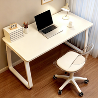 Bureau rectangulaire simple pour la chambre et le bureau, poste de travail multifonctionnel, table d'ordinateur, bureau d'étude pour étudiants