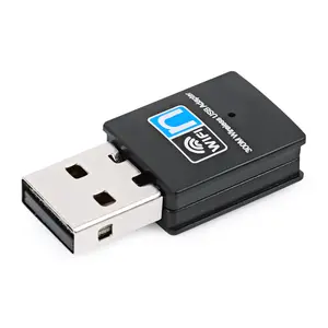 Mini adaptador usb sem fio, 300mbps wifi 802.11n rtl8192 usb adaptador wi-fi dongle para pc