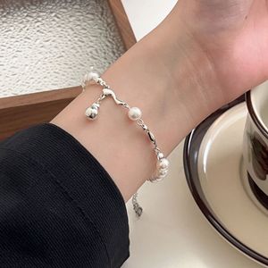Pulsera de plata de ley S925 con perlas de concha para mujer, regalo de joyería elegante - Product Image 3