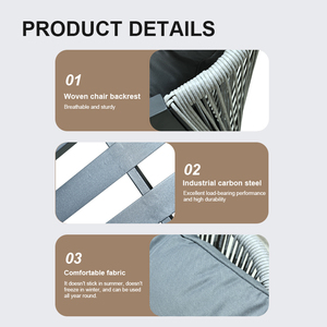 ชุดโซฟาสวน 4 ที่นั่ง ดีไซน์ทันสมัย นั่งสบาย ผลิตจากหวาย PE กันน้ำ ทนทาน พร้อมเบาะรองนั่ง - Product Image 2