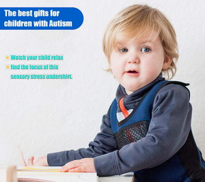 Gilet ponderato a compressione sensoriale regolabile personalizzato per bambini con autismo ADHD SPD con pesi rimovibili da 2 libbre e ventilazione a rete - Product Image 6