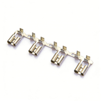 Connecteur électrique femelle à sertir en laiton de 5,8 mm, bornes à emboutissage continu pour faisceau de câbles automobile
