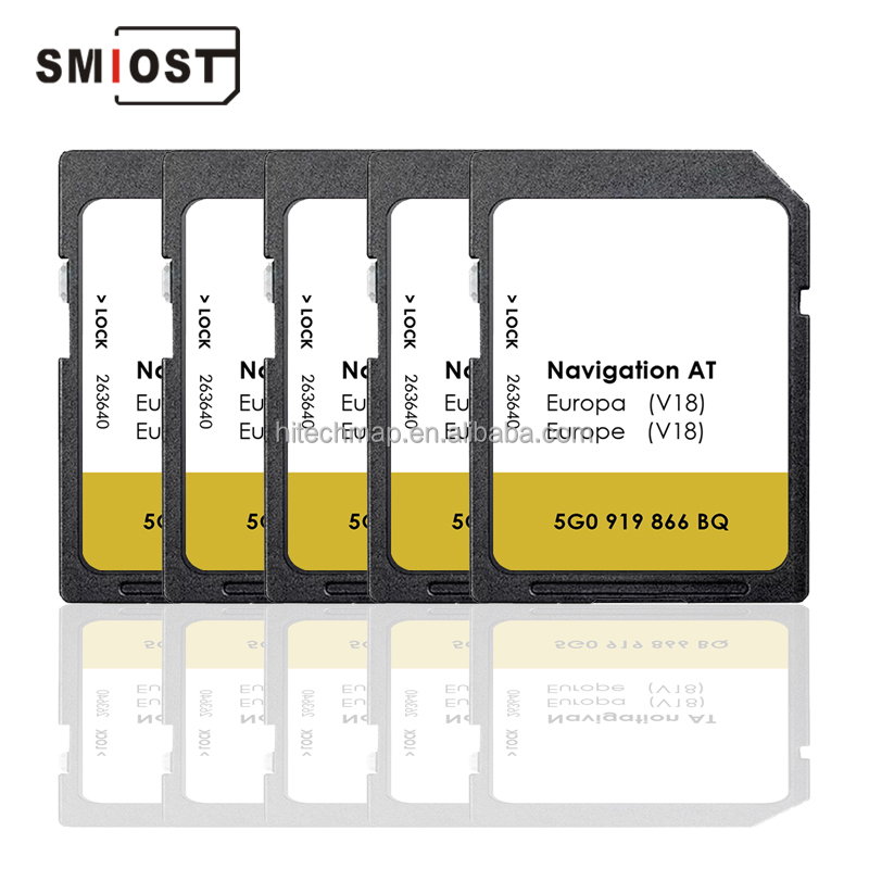 【a】 SMIOST SD Card for Car VW Navi Tiguan - Navigation Map Europe