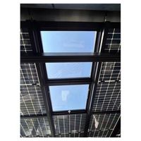 Fenêtre de toit fixe de haute qualité en verre trempé double vitrage pour villa