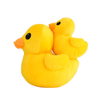 Fabrication de jouets en peluche mignons en forme de petit canard jaune, grand canard jaune, poupée pour enfants, cadeau, petit canard jaune en peluche, jouet en peluche doux