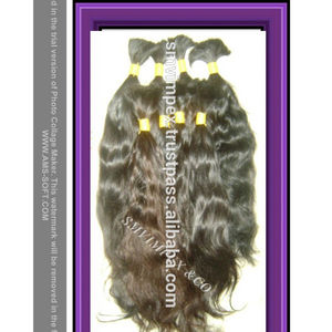 Cheveux humains en vrac d'Inde, texture naturelle, 8 à 40 pouces, texture droite, ondulée, bouclée, cheveux humains en vrac d'Inde, pour le Mozambique - Product Image 1