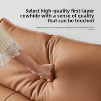 Ensemble de meubles de salon de luxe moderne 3 2 1, canapé inclinable électrique en cuir italien véritable avec télécommande et fonction pivotante
