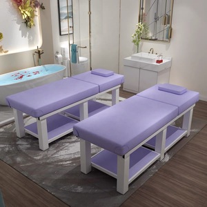 Spa Shop Möbel Moderne Holzrahmen Körper Tragbare Gesichts behandlung Beauty Salon Klapp <span class=keywords><strong>massage</strong></span> bett mit Lagers chrank - Product Image 6