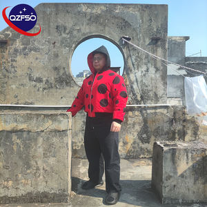 Veste bomber zippée unisexe en polyester imperméable et coupe-vent légère avec impression personnalisée QZFSO - Product Image 2