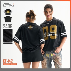 T-shirt décontracté à manches courtes pour homme <span class=keywords><strong>ETAI</strong></span>, coupe ample, avec motif lettres, en tissu mesh respirant, protection solaire, mode sportive estivale - Product Image 5