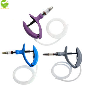 पशु चिकित्सा स्वचालित निरंतर प्लास्टिक सिरिंज 5 एमएल बैंगनी कैथीटर खुराक समायोज्य टिकाऊ वैक्सीन इंजेक्शन गन पंप - Product Image 3