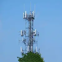 Декоративная башня телекоммуникационная самонесущая стальная трубчатая башня 80 м коммуникационная башня