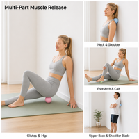 Balle de massage ronde, balle fascia, vente directe usine, personnalisable, pour massage des tissus profonds, pieds, cou, épaules, points de pression