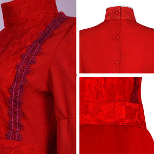 Disfraz de Cosplay de Pearl, Vestido Rojo de Spandex, Talla M, para Mujer, Halloween, Película, Origen Internacional - Product Image 4