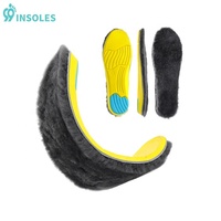 Semelles intérieures en laine polaire fonctionnelles pour le ski et les sports de plein air, pour garder les pieds au chaud en hiver