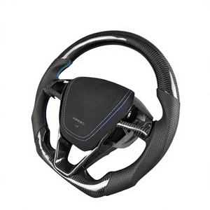 Volante Deportivo Personalizado <span class=keywords><strong>de</strong></span> Fibra <span class=keywords><strong>de</strong></span> Carbono Real con LED y Cuero para <span class=keywords><strong>Ford</strong></span> Mondeo, Focus ST Mk2, Mk7, <span class=keywords><strong>Fiesta</strong></span> Mk7.5, Mk8 2013, 2014, 2016 - Product Image 4