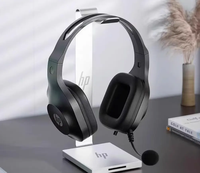 HP DHH-1601 Casque de Jeu Filaire Casque Écouteur de Jeu Manette de Jeu Casque Supra-Auriculaire avec Microphone