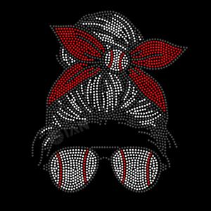 เสื้อเบสบอลปักพลอยเทียมสำหรับเด็กผู้หญิงลายทีมกีฬา - Product Image 1