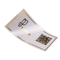 Pegatinas de Vinilo Personalizadas con Nombre de Marca, Resistentes a los Rayos UV, Impermeables, Elegantes, con Borde Dorado, Logotipo Personalizado, Diseño Floral, para Tiendas Pequeñas