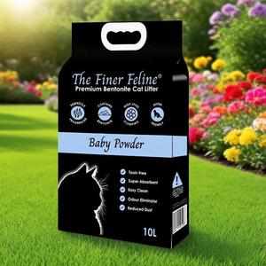 Fabricants OEM 100% sodium naturel chat sable lavande parfum odeur serrure forte sans poussière agglomérante Premium bentonite chat litière - Product Image 6