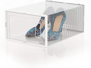 Cajas de Almacenamiento para Zapatos con Tapas, Organizador de Zapatos de Plástico, Cajas de Almacenamiento Transparentes Apilables, Precio de Fábrica en China - Product Image 6