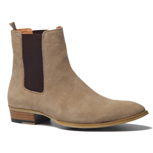 Bottes <span class=keywords><strong>Chelsea</strong></span> élégantes en <span class=keywords><strong>cuir</strong></span> véritable pour hommes chaussures d'affaires en <span class=keywords><strong>cuir</strong></span> de vachette de qualité supérieure respirantes et confortables bottes de Cowboy - Product Image 6