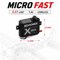 Servomoteur numérique micro sans noyau en aluminium étanche 3KG XQ-S1009F 0.07s pour mini avion et hélicoptère RC XQ Power 7.4V