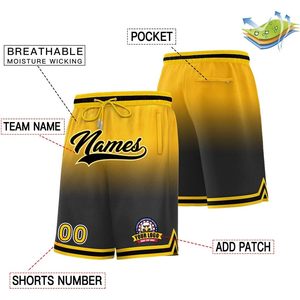 Pantalones Cortos de Baloncesto Personalizados con Degradado, Nombre, Número y Logotipo, de Secado Rápido, de Poliéster, para Deporte y Entrenamiento - Product Image 2