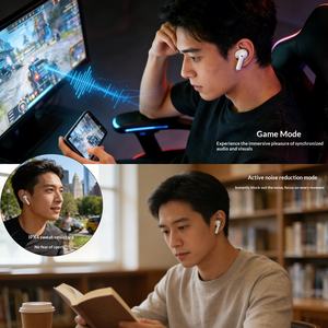 Новинка: Беспроводные TWS Bluetooth-наушники с сенсорным управлением, шумоподавлением, для игр и спорта - Product Image 4