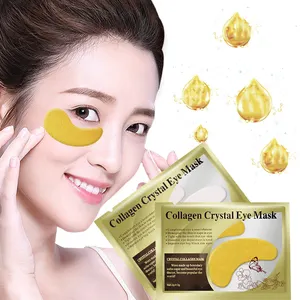 Heetste Onder Eye 24K Collageen Crystal Gold Eye Mask Voor Huidverzorging Donkere Kringen Verwijderen Anti Aging Rimpel