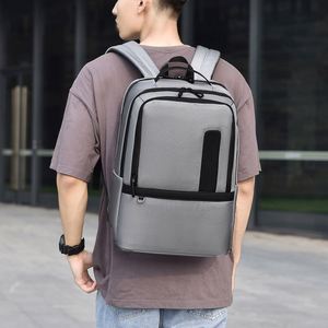 High Quality <b>Large</b> Capacity Waterproof Business Backpack USB Charger Factory Custom Logo Expandable <b>Laptop</b> <b>Bag</b> Made Oxford - Product Image 2