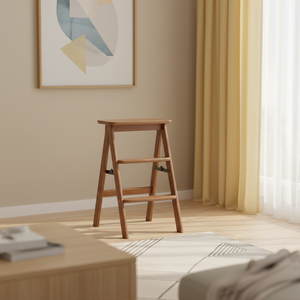 Taburete <span class=keywords><strong>de</strong></span> Bambú <span class=keywords><strong>de</strong></span> Diseño Moderno con <span class=keywords><strong>Escalera</strong></span> para Balcón, Estante para Plantas, Banco para Escalar - Product Image 5