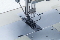 Machine à coudre industrielle à double aiguille JUITA JT-8522C, séparation automatique de la barre à aiguille par coupe-fil informatisé